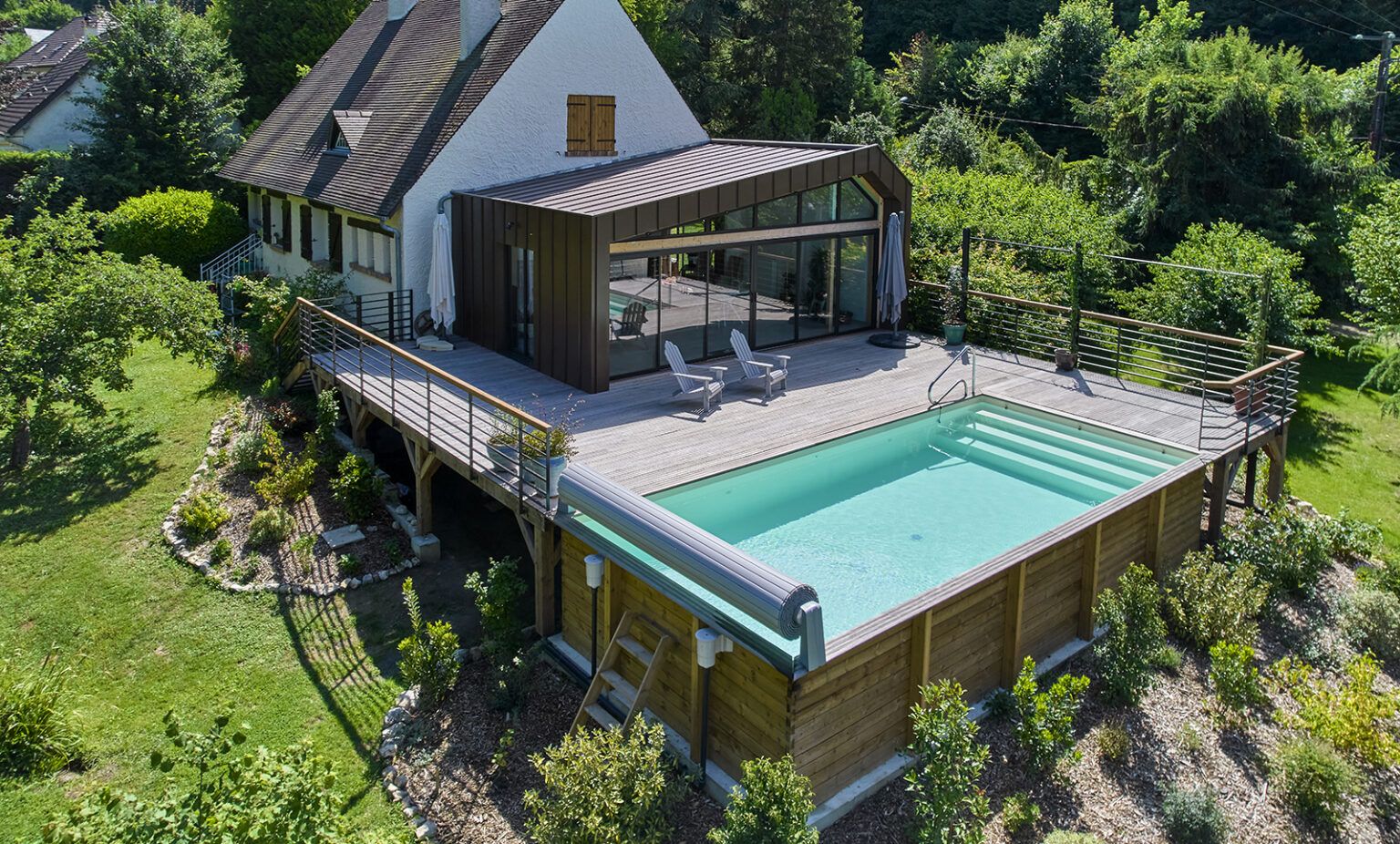 Piscine hors sol en bois