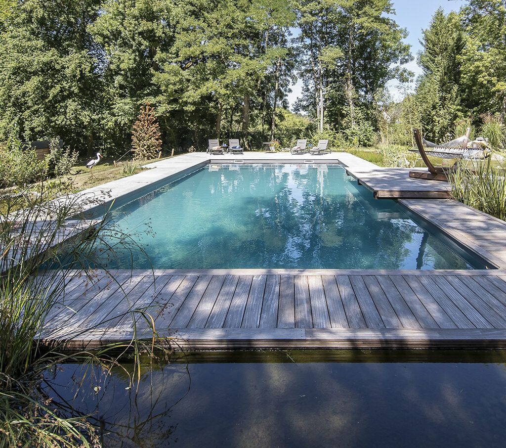 Piscine naturelle Bi-eaux avec bassin