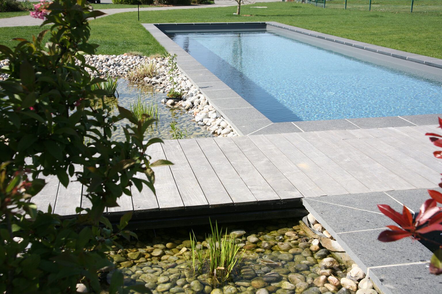 Piscine naturelle Bi-eaux avec bassin