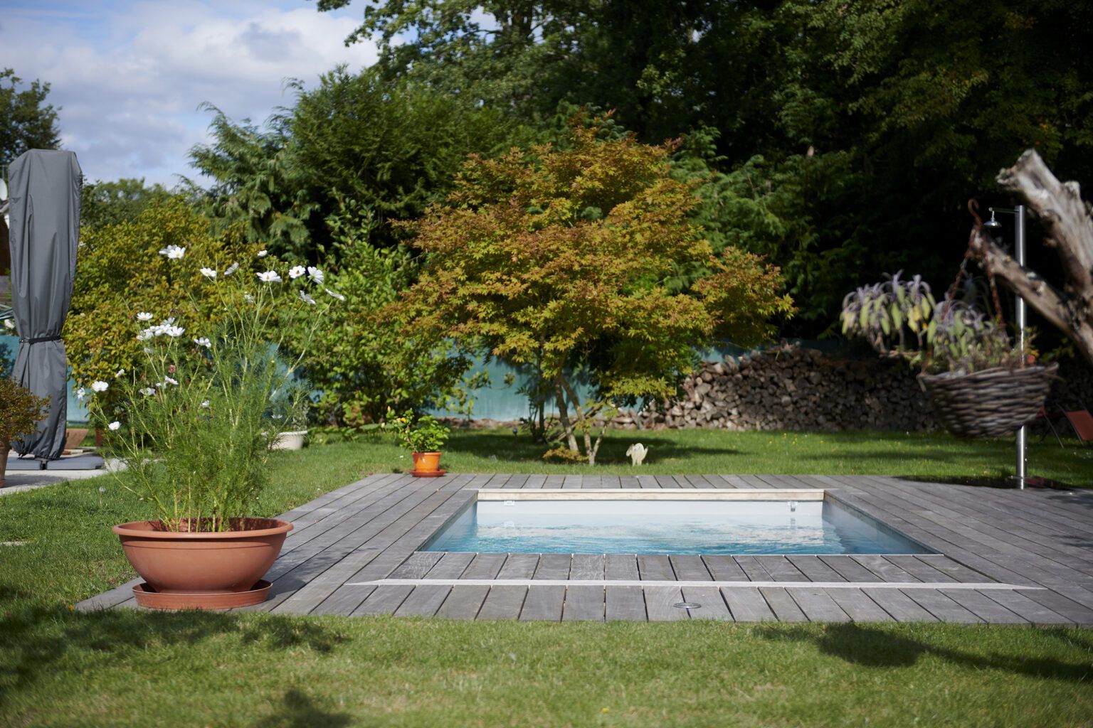 Mini piscine en bois