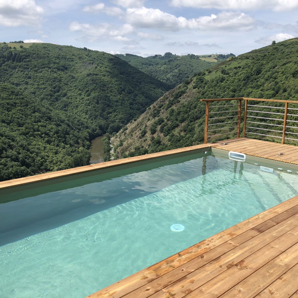 Piscine extérieure avec liner