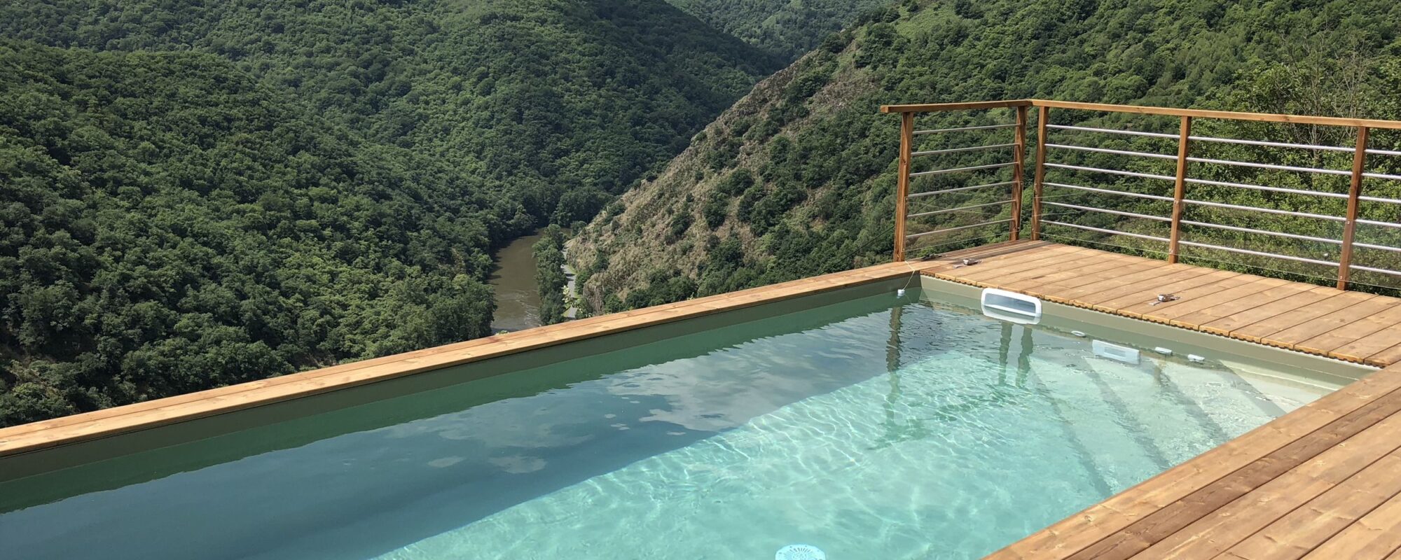 Piscine extérieure avec liner