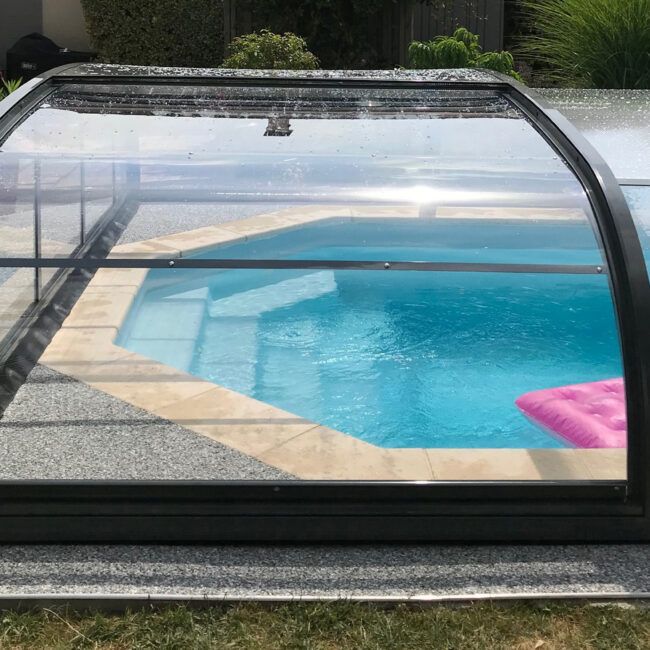 Abri pour piscine ronde