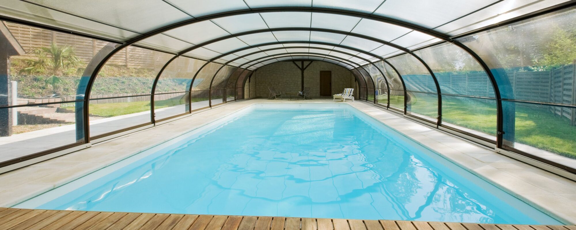 Abri de piscine haut