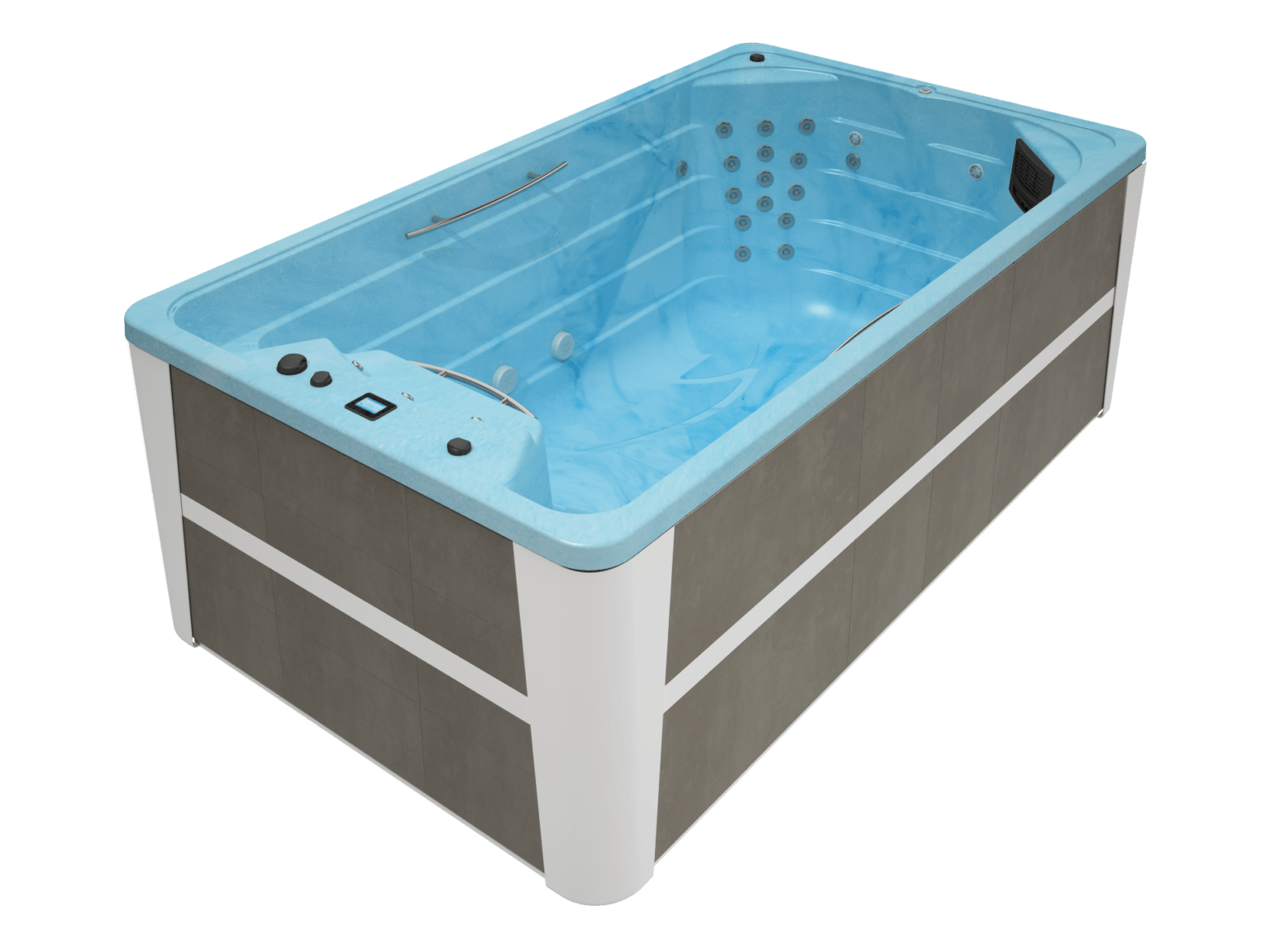 Spa de nage bleu OEWEO