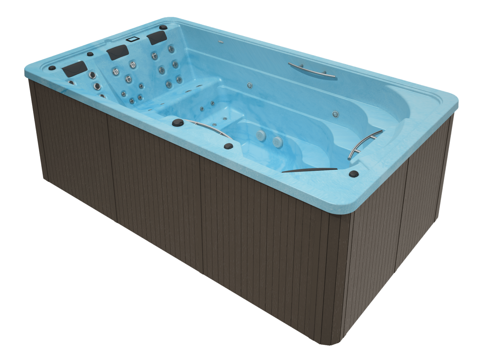 Spa de nage bleu OEWEO