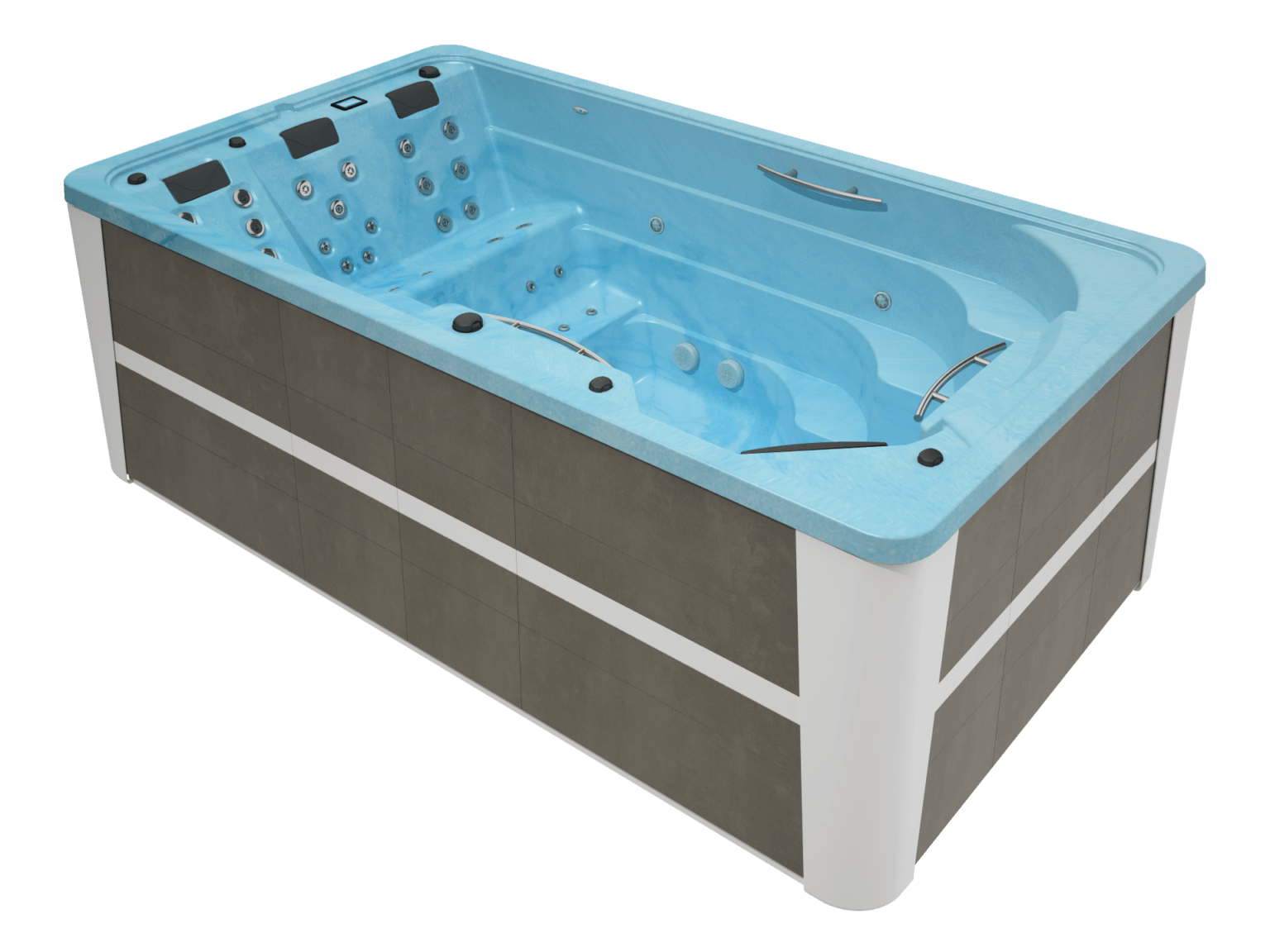 Spa de nage bleu OEWEO