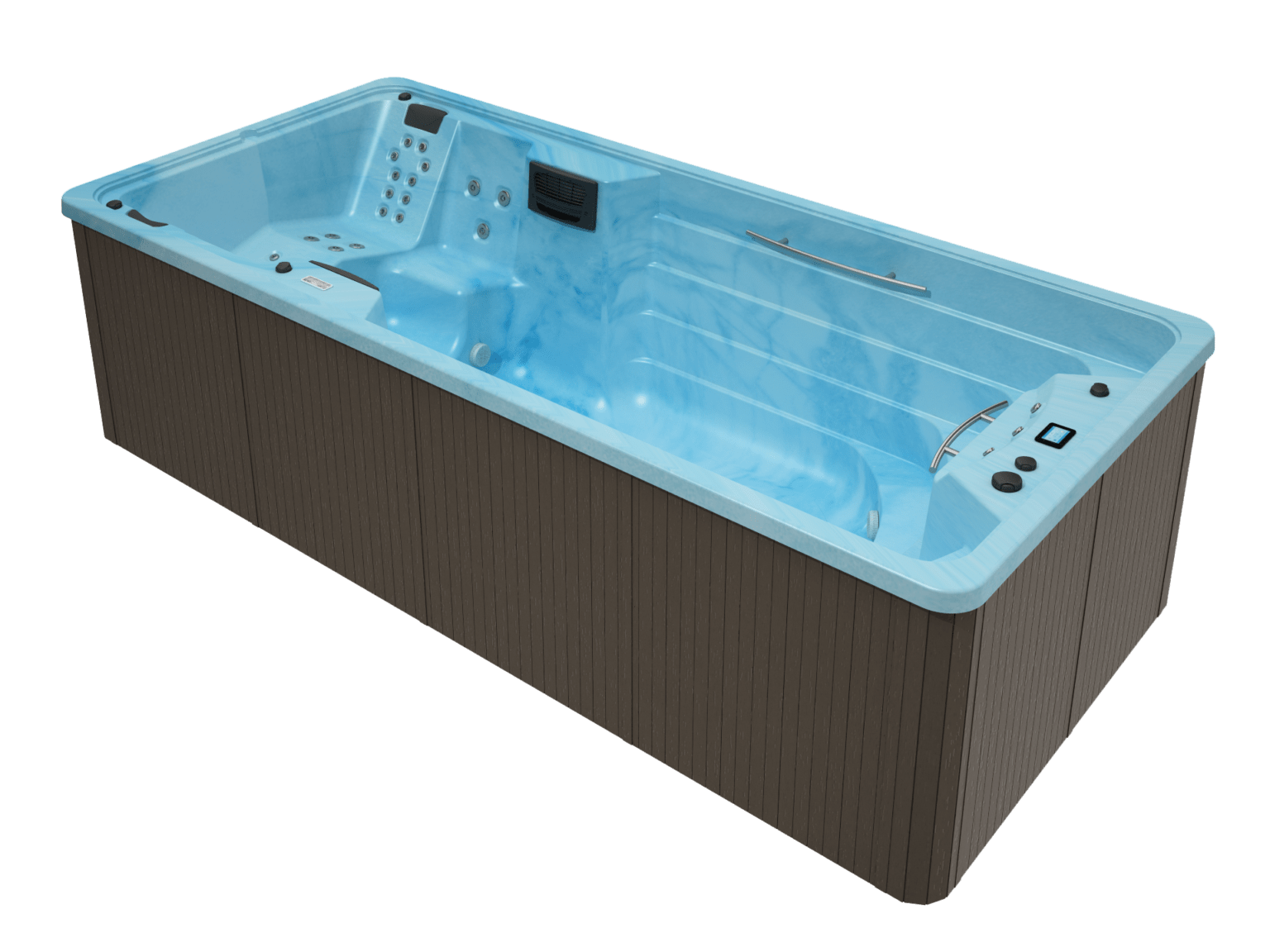 Spa de nage bleu OEWEO