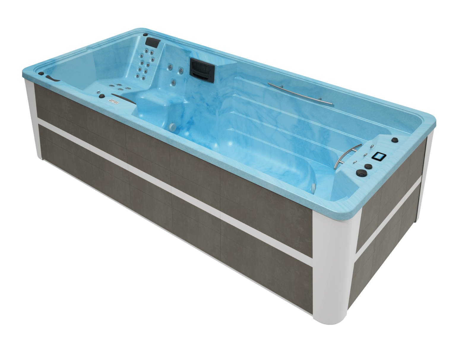 Spa de nage bleu OEWEO