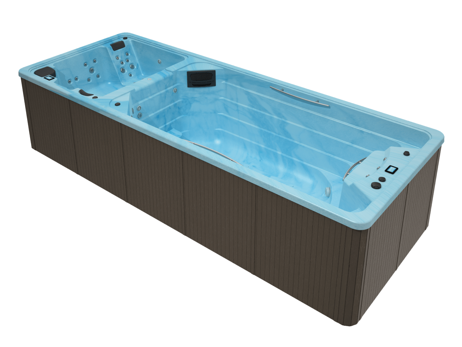 Spa de nage bleu OEWEO