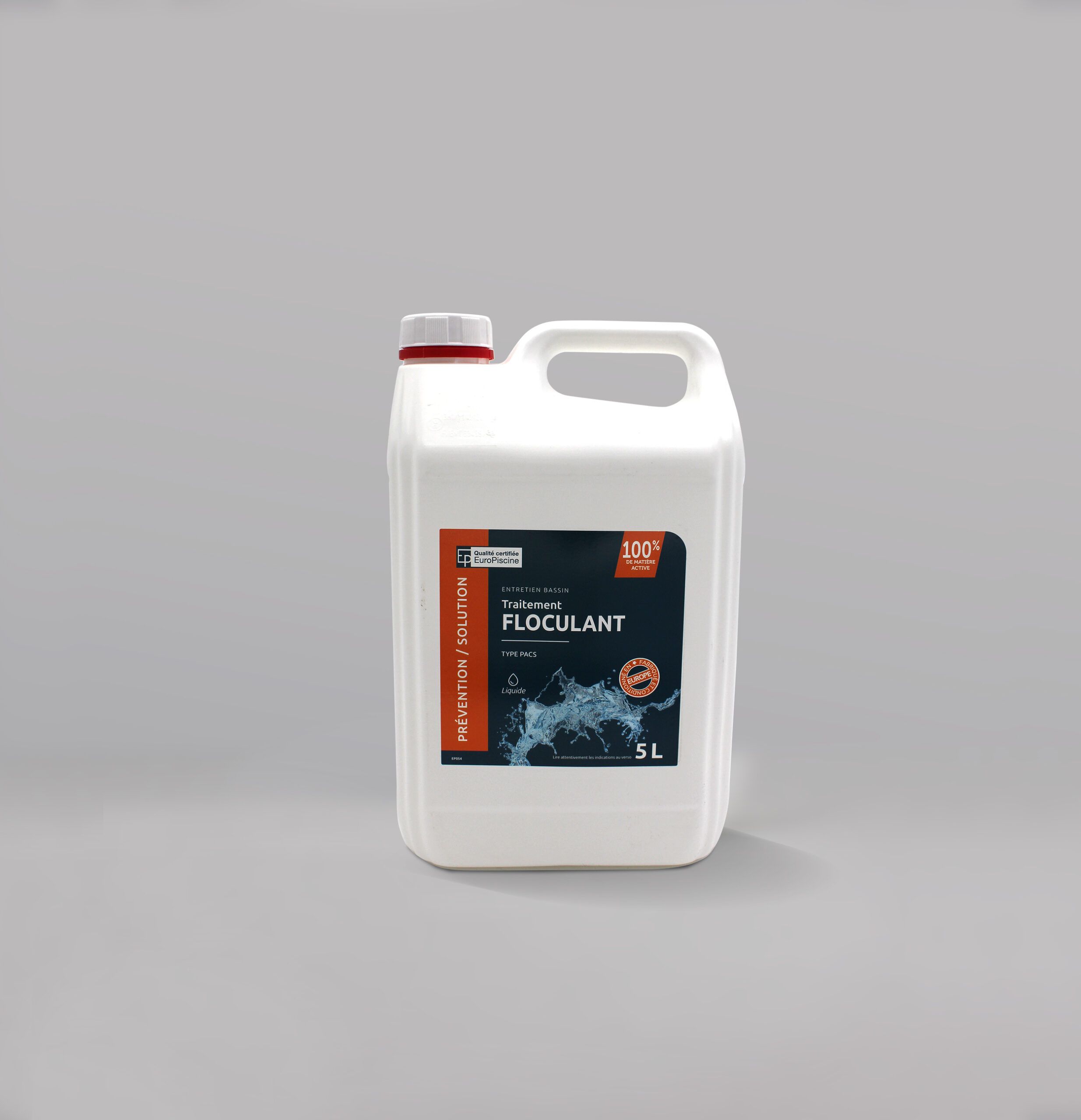 Floculant 5 L - Produit labellisé EuroPiscine