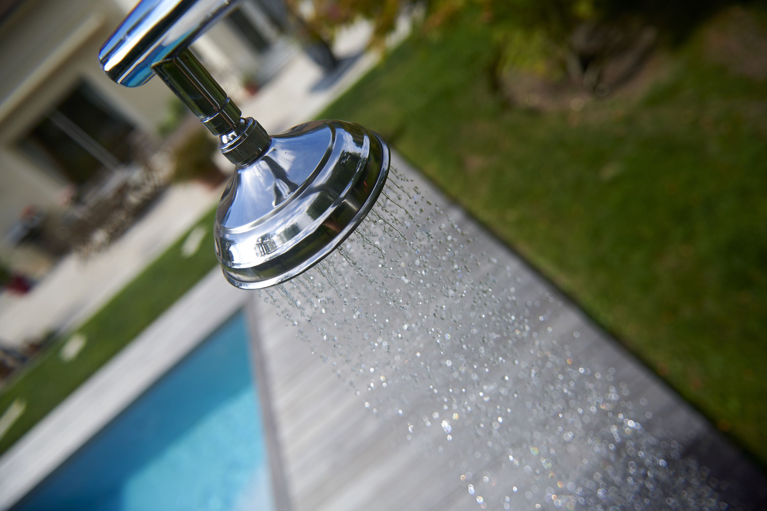 Douche inox pour piscine