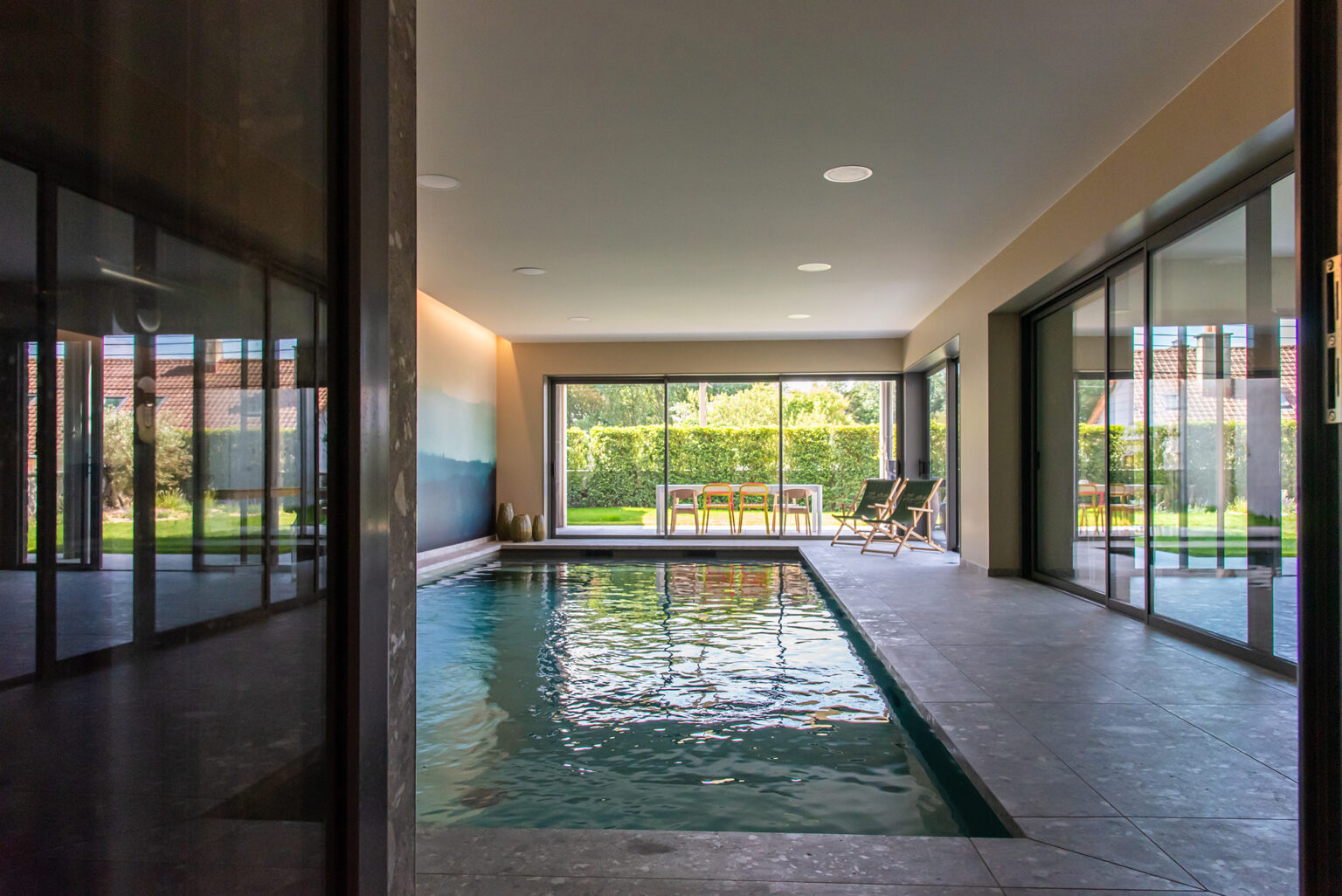 Piscine intérieure de 8.5 x 4 m