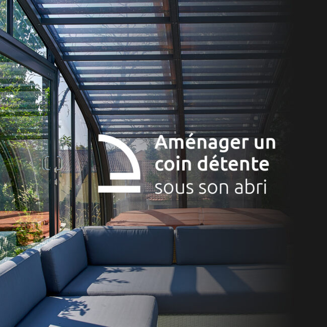 Aménager un coin détente sous son abri