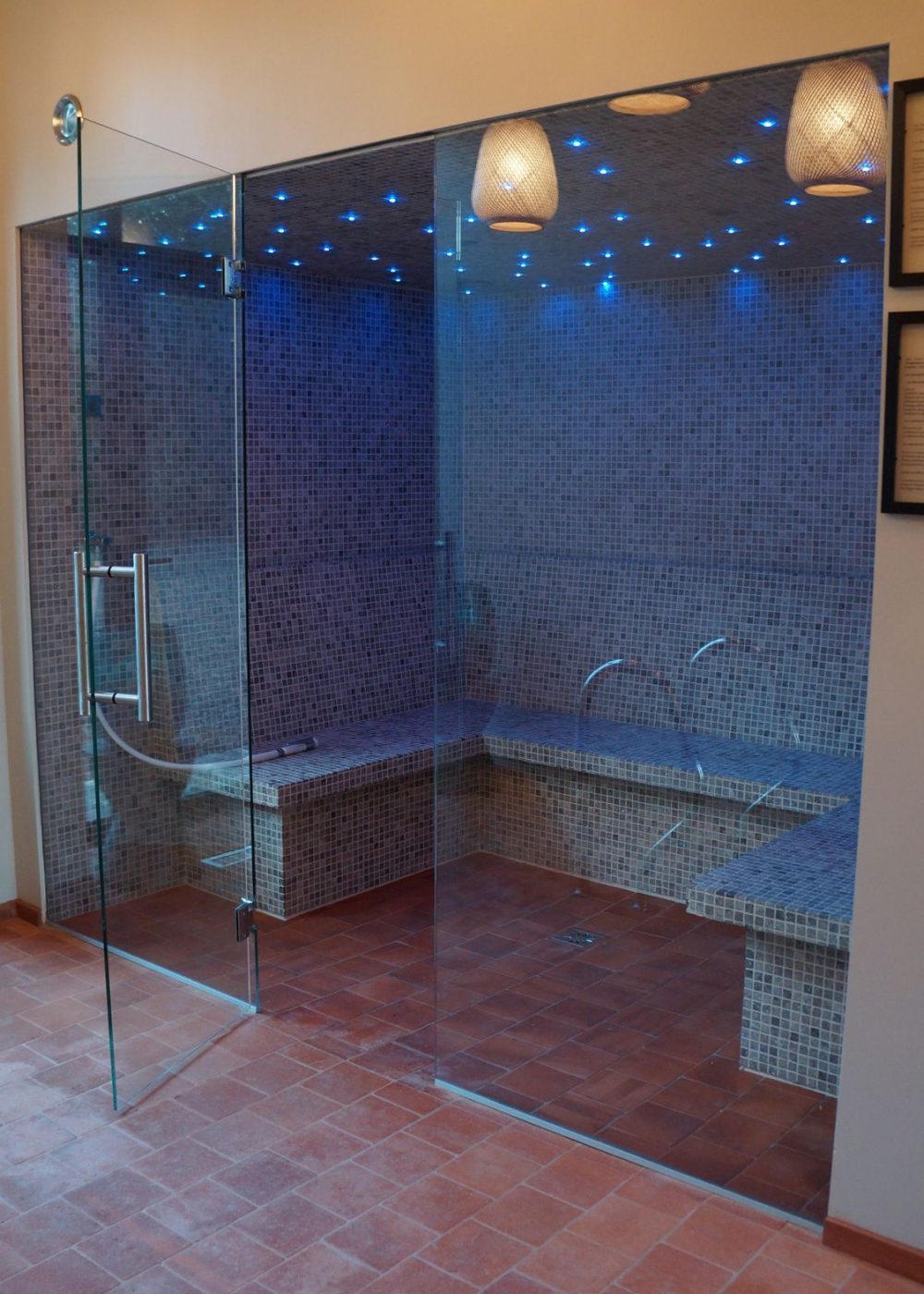 Hammam carrelé en interieur