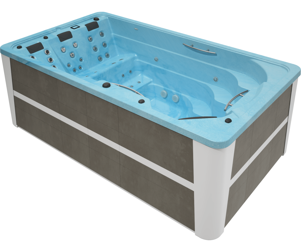 Spa de nage bleu OEWEO