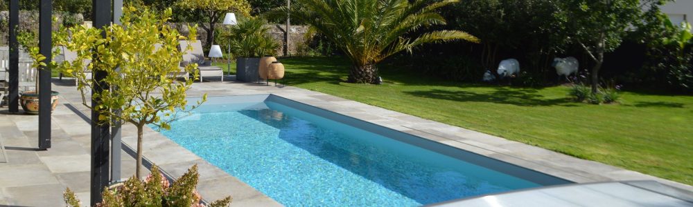 Rénovation d'une piscine et installation abri plat EAP